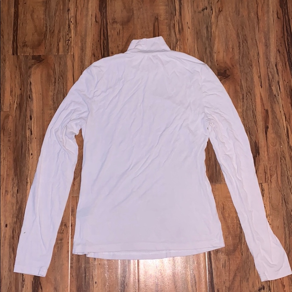White long sleeve turtle neck